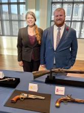 Revolver on view