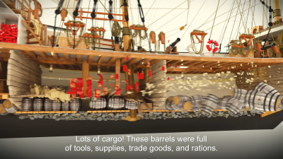 Cargo on the Kalmar Nyckel
