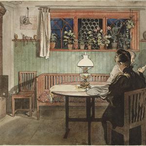 Carl Larsson When the Children Have Gone to Bed American Swedish Historical Museum
