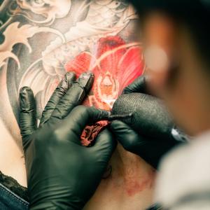 Tattoo in progress Tattoo in progress