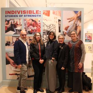 Teaching Artists at the Exhibit Opening