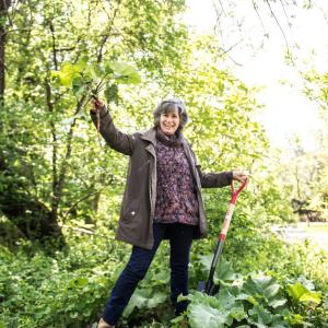 Lynn Landes Lynn Landes in the woods